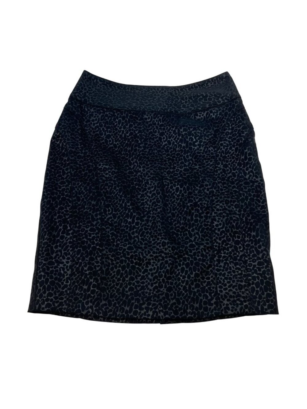 Charlotte Russe Cheetah Print Pencil Skirt Black/Gray Size 4 Zip